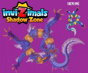 Shenlong. Invizimals Shadow Zone. The powerful spirit of the emperor who did build the Great Wall of China puzzle