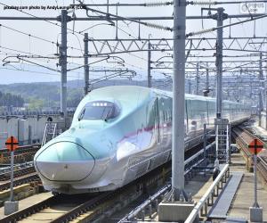 Shinkansen bullet train, Japan puzzle