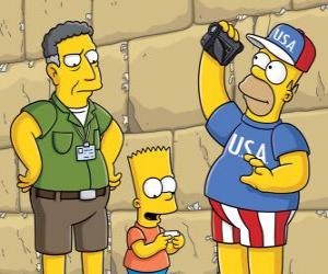 Simpson family visit Jerusalem puzzle