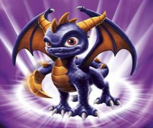 Skylander Spyro, the dragon is a formidable adversary that can fly and shoot fire from the mouth. Magic Skylanders puzzle