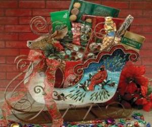 Sleigh full of Christmas presents puzzle