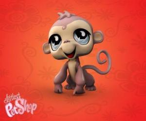 Small monkey from the smaller pet shop LPS puzzle