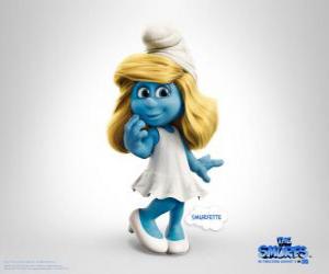 Smurfette, his interest is caring and loving every Smurf - The Smurfs Movie - puzzle