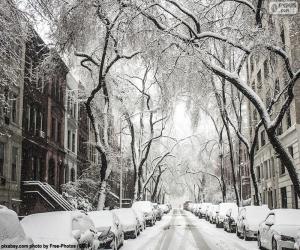 Snow-covered Street puzzle