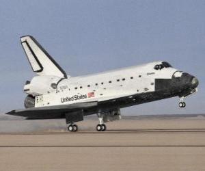 Space shuttle landing puzzle