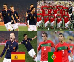 Spain - Portugal, Eighth finals, South Africa 2010 puzzle