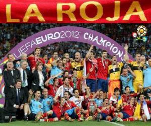 Spain, UEFA EURO 2012 Champion puzzle