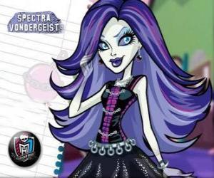 Spectra Vondergeist, the daughter of the ghosts is 16 years old and writes anonymously in the school newspaper puzzle