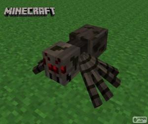 Spider, one of the creatures of Minecraft puzzle