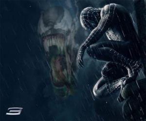 Spiderman Venom shares with many of his powers and abilities puzzle