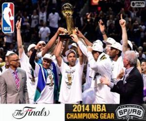 Spurs, NBA 2014 champions puzzle