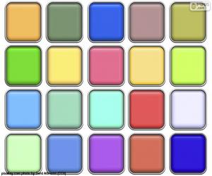 Squares of colors puzzle