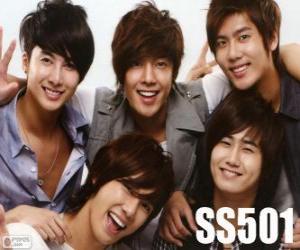 SS501 is a South Korean boy band puzzle