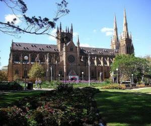 St Mary's Cathedral, Sydney, Australia puzzle