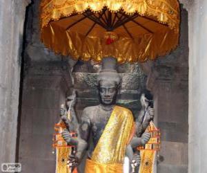 Statue of Vishnu, Angkor Wat, Cambodia puzzle