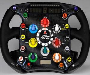Steering wheel F1 puzzle