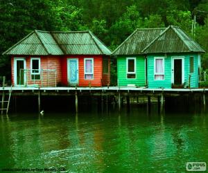 Stilt houses puzzle