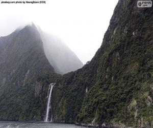 Stirling waterfall, New Zealand puzzle