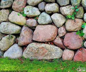 Stone garden wall puzzle