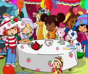 Strawberry Shortcake at a party puzzle