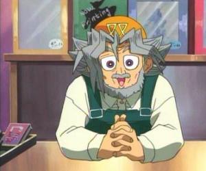 Sugoroku Muto or Solomon Muto is Yugi's grandfather and the owner of a board games shop  puzzle