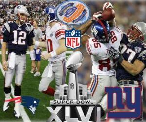 Super Bowl XLVI - New England Patriots vs New York Giants puzzle