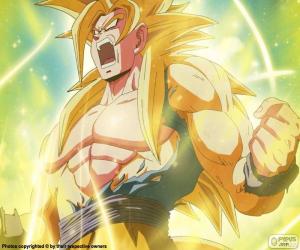 Gogeta ssj4 dragon ball z - online puzzle