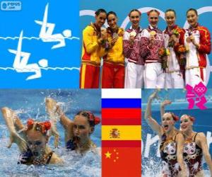 Synchro swimming duet London 2012 puzzle