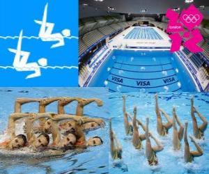 Synchronized swimming - London 2012- puzzle