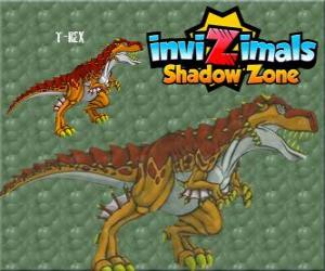 T-Rex. Invizimals Shadow Zone. The mighty T-Rex is an Invizimal dinosaur puzzle