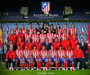 Team of Atlético de Madrid 2008-09 puzzle