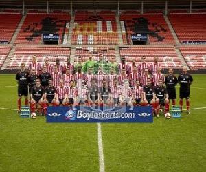 Team of Sunderland A.F.C. 2008-09 puzzle
