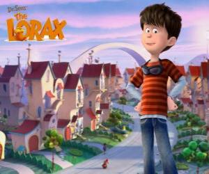 Ted Wiggins, an idealistic 12 years-old boy, the main protagonist of the Lorax movie puzzle