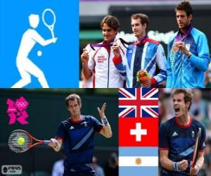 Tennis men's singles London 2012 puzzle