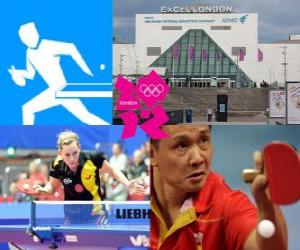 Tennis table, ping-pong - London 2012- puzzle