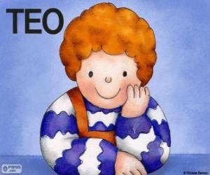 Teo, a character from the Violeta Denou children's books puzzle