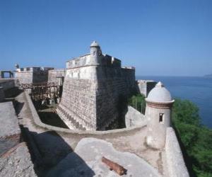 The an Pedro de la Roca Castle or Castillo del Morro, Santiago de Cuba, Cuba puzzle