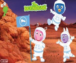 The Backyardigans astronauts have arrived at Mars puzzle