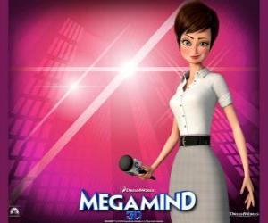 The beautiful reporter Roxanne Ritchi from who is in love Megamind puzzle