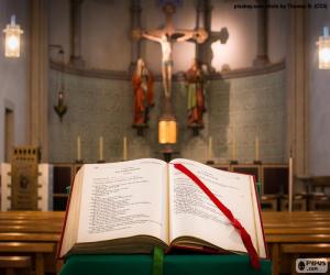 The Bible in the lectern puzzle