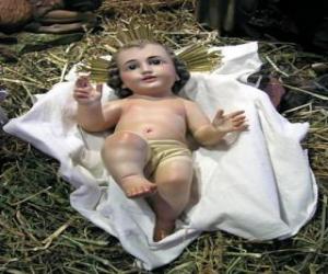 The Child Jesus in the manger puzzle