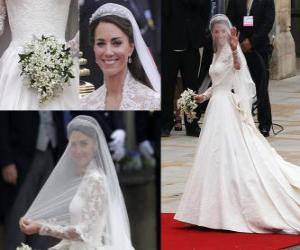 The dress of Catherine Middleton puzzle