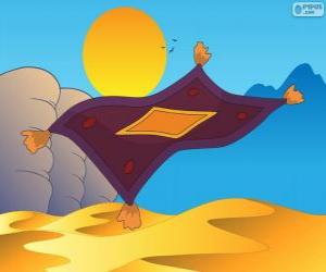 The flying carpet. The Aladdin magic carpet puzzle