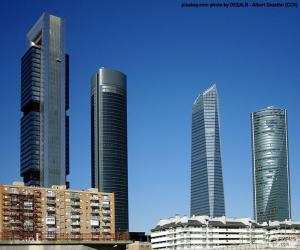 The four towers of Madrid puzzle