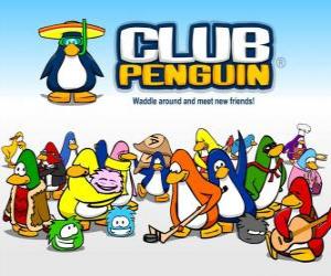 The funny penguins from Club Penguin puzzle