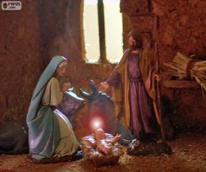 The Holy Family on Christmas Eve puzzle