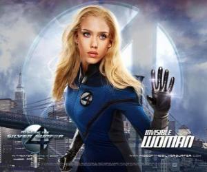 The Invisible Woman and Invisible Girl in Fantastic Four puzzle