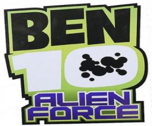 The logo of Ben 10 Alien Force puzzle