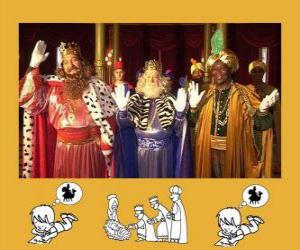 The Magi or Three Wise Men, Caspar, Melchior and Balthasar puzzle