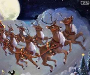 The magic to pull the sleigh reindeer puzzle